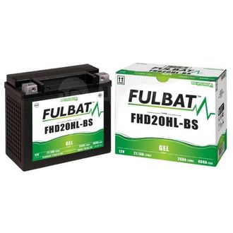 Аккумулятор гелевый FULBAT FHD20HL-BS-GEL (YTX20HL-BS, YTX20L-BS)