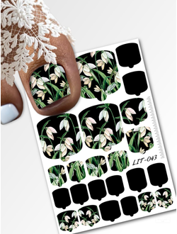 Мини пленки для педикюра LIT-043