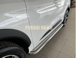 Пороги с накладным листом d53 для JAC JS6 2022-