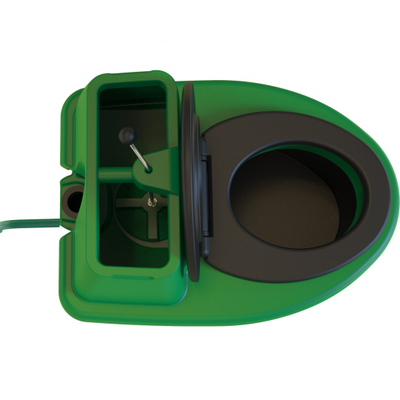 Биотуалет торфяной Росток Комфорт зеленый крышка