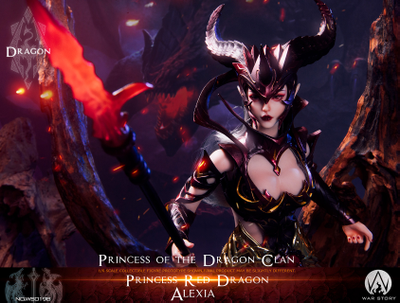 Принцесса-дракон Алексия (красная) - Коллекционная ФИГУРКА 1/6 scale Dragon Princess - Red Dragon Alexia (WS019B) - WAR STORY
