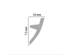 Плинтус потолочный под подсветку DECOMASTER D502 ДМ (73*36*2000 мм)