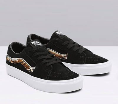 Кеды Vans Sk8-Low (Soft Suede) Black/Tiger