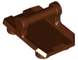 Plate, Modified 2 x 3 Inverted with 4 Studs and Bar Handle on Bottom Rocker Plate, Reddish Brown (30166 / 6328480)