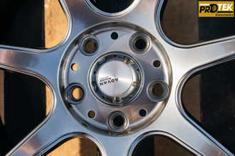 Комплект дисков R17 8,0J ET+35 5*114,3 Advan Racing Графит темный (FF068-1)