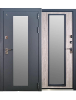 Т-700 Арктика Стеклопакет Антрацит Муар\ Дуб полярный