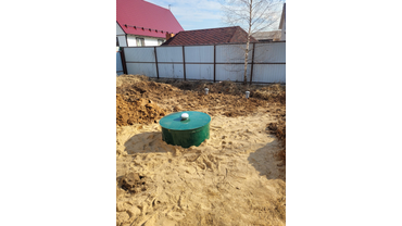 Септик Евролос Био 5 с принудительным выбросом установлен