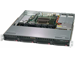 Сервер Supermicro SuperServer SYS-5019C-MR 1U, 1xLGA 1151, TDP up to 95W, Intel C246, 4xDDR4, 4x3.5&quot; Hot-swap, SATA3 (6Gbps); RAID 0, 1, 5, 10, 1xPCI-E 3.0 x16, 2x1GbE LAN, 1xRJ45 IPMI, 2xUSB 3.1, 2xUSB 2.0, 1xVGA, 1 COM, 2x400W