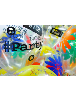 №5 Шары с рисунком  . Колумбия.  С гелием с обработкой