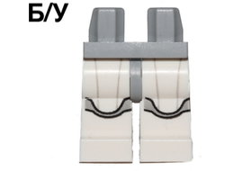 ! Б/У - Hips and White Legs with SW Jek-14 Armor with Light Bluish Gray Markings Pattern, Light Bluish Gray (970c01pb33 / 6078546) - Б/У