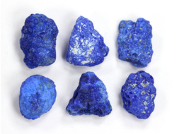 Азурит, в ассортименте, Россия, Челябинская обл., Михеевское  месторождение (1,3-1,5 мм, 1,4-2 г) №28295