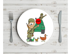 Тарелка на 23 февраля №5