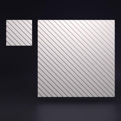 Гипсовая 3D панель "Рейка диагональная"