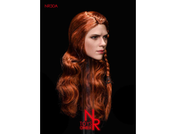 Женская голова (скульпт) - Черная Вдова, Наташа Романофф (свободные волосы) - 1/6 scale Female Agent Hair transplantation and braid head carving (NR30A) - NRTOYS