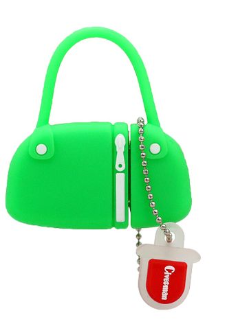 Флешка сумочка зеленая 8 Гб