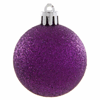 Набор из 6-ти пластиковых шаров, 5 см, цвет-фиолетовый 37873