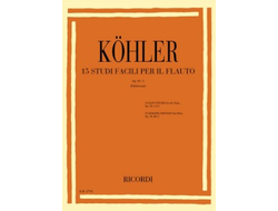 Köhler, Ernesto 15 leichte Übungen op.33 Band 1 für Flöte (dt/it)