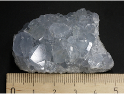 Целестин голубой, друза кристаллов, Мадагаскар (51*32*26 мм, 63 г) №36262