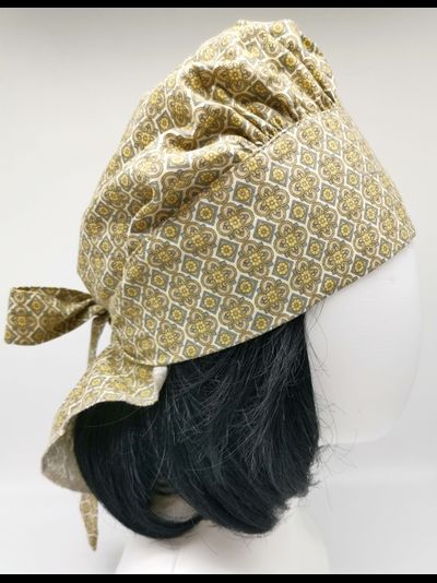 Повойник  "Песочный с голубым"