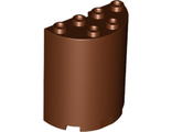 Cylinder Half 2 x 4 x 4, Reddish Brown (6259 / 4271750 / 6123724 / 6234539)