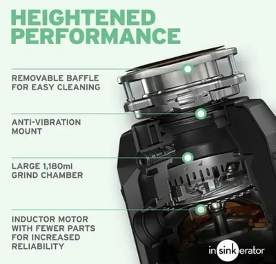 Измельчитель пищевых отходов InSinkErator Evolution Plus 1000 EC