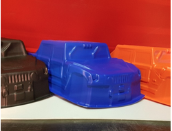 Unbreakable body for 1/8 Hummer H1 Monster Truck