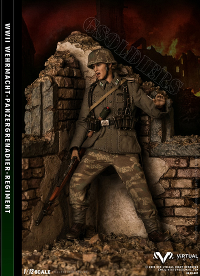 Немецкий солдат 1/12 scale POCKET ELITE SERIES WWII German Army Wehrmacht VG002 VTS TOYS