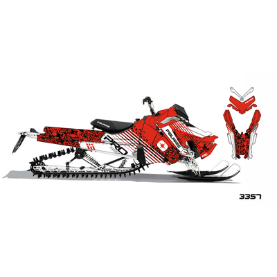 Наклейки на снегоход  Polaris Axys 2016 2017 2018 2019 #3357