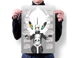 Календарь настенный Андертейл, Undertale №12