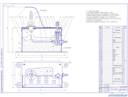 Чертеж прибора для очистки свечей зажигания - пескоструйный аппарат
