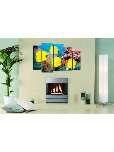 Модульная картина "Желтые рыбки"