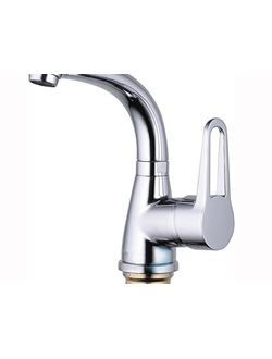 Смеситель для умывальника однорычажный ZERIX SOP1 146 поворотный излив на гайке