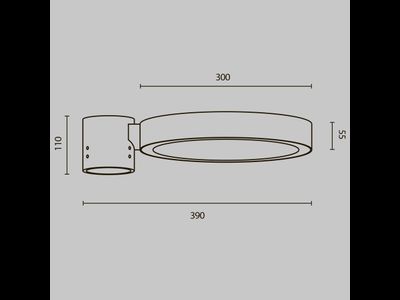 Парковый светильник Dion 3000К 50Вт IP 65, O472H-L50GF3K, Maytoni