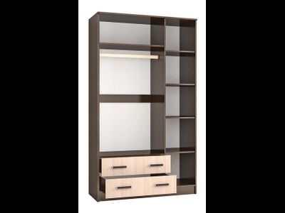 Шкаф комбинированный Лагуна  с зеркалом 1200 (ТЭКС)