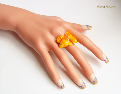 Кольцо "Золотая рыбка".