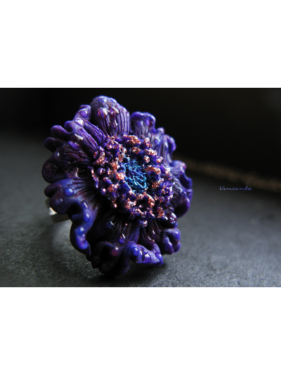 Пыльца Фей. Волшебное украшение - цветок из полимерной глины