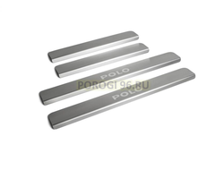 Накладки на пороги для Volkswagen Polo 2010-