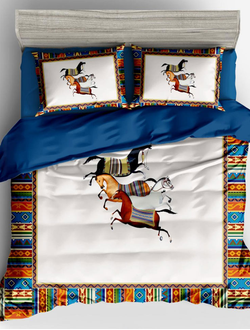 Постельное белье мако-сатин евро 200x220x1 250x270x1 50x70x4 TIS07-229