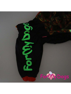 Комбинезон для крупной собаки Черно/оранжевый