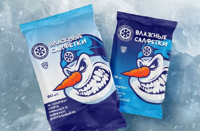 Салфетки влажные ХК СИБИРЬ антибактериальные 90шт