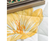 Комплект постельного белья  Евро сатин с одеялом покрывалом рисунок Цветы OB084