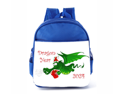 Рюкзак синий год Дракона №8