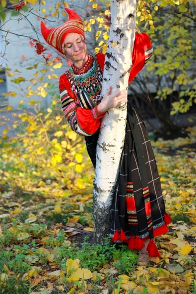 Русский народный женский костюм "Паневный комплекс"