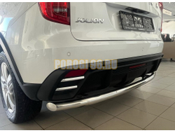 Защита заднего бампера Папа Тюнинг d60 для Haval Jolion 2024-