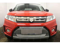 Защита радиатора Suzuki Vitara 2014-2018 (2 части) chrome PREMIUM