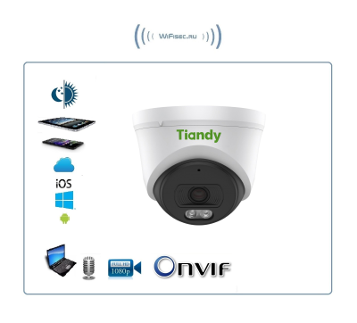 TC-C34XN Spec:I3/E/Y/2.8mm/V5.0 уличная LAN IP камера с  фиксированными объективом, серия SPARK, встроенный DVR, 4Мп (EasyLivePlus)