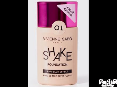 VS Тональный крем с натуральным блюр эффектом Shakefoundation тон 01 светло-бежевый