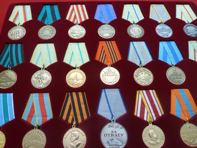 "Медали СССР в планшете" 1-я часть. Муляжи высокого качества!