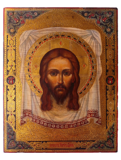 Спас Нерукотворный (Спаситель на убрусе). Рукописная икона.