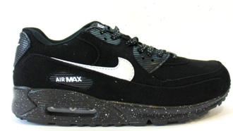 Nike Air Max 90 Черные с белым  женские (37-40) Арт. 009M
